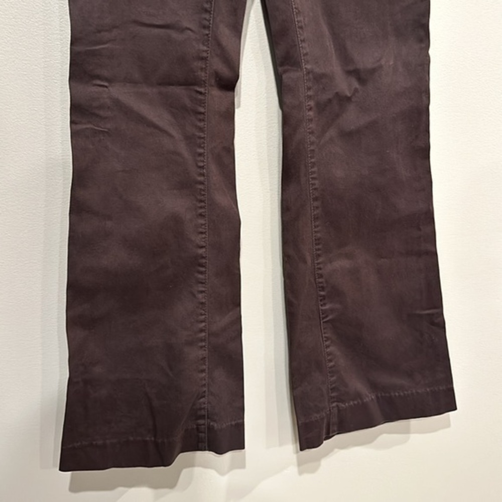 Juicy Couture Womens Mid Rise Flare Trouser Brown Size 28 Y2K Retro EXCELLENT CO - Picture 2 of 9
